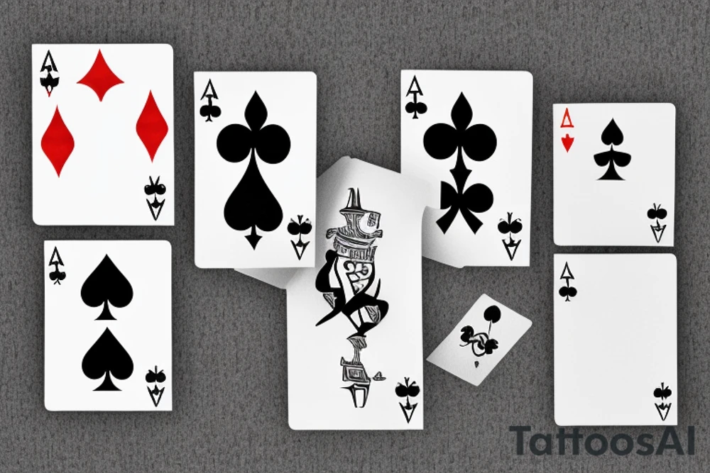 Play the cards you're dealt tattoo idea