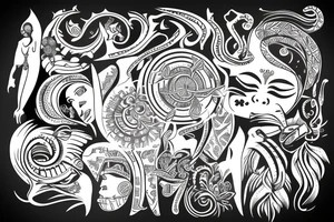 libra pices zodiac tattoo idea