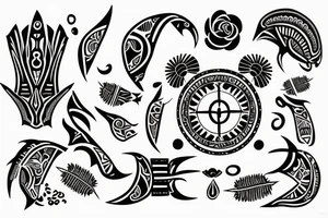libra pices zodiac tattoo idea