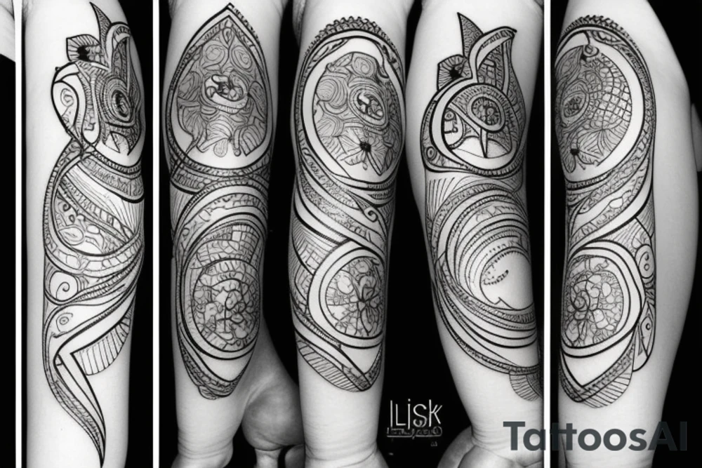 libra pices tattoo idea