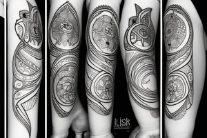 libra pices tattoo idea