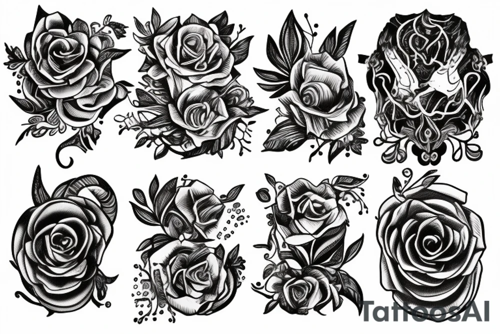 libra and pices tattoo idea