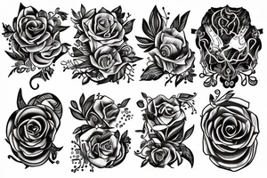 libra and pices tattoo idea