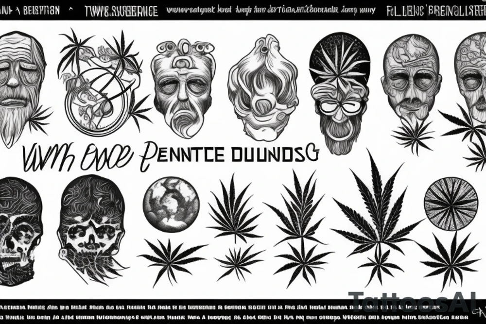 science, weed and philosophy. twin tattoo tattoo idea science, weed and philosophy. twin tattoo tattoo idea