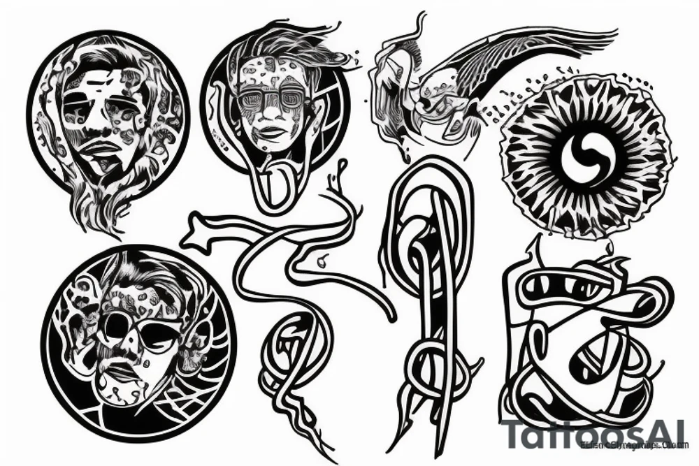 ddrugs and philosophy. twin tattoo tattoo idea