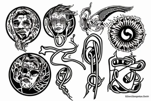 ddrugs and philosophy. twin tattoo tattoo idea