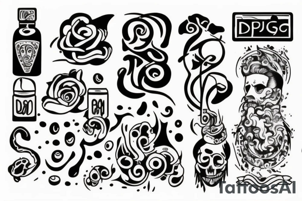 drugs and philosophy. twin tattoo tattoo idea
