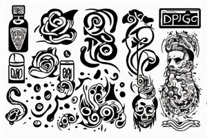 drugs and philosophy. twin tattoo tattoo idea
