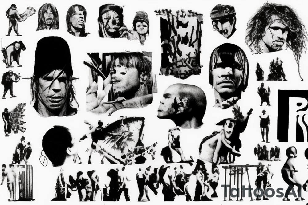 Red hot chili peppers rock music pink floyd 1990 tattoo idea
