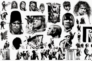 Red hot chili peppers rock music pink floyd 1990 tattoo idea