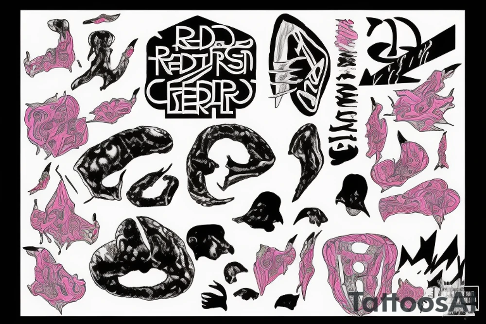 Red hot chili peppers asterisk rock music pink floyd 1990 tattoo idea