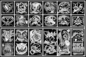 ILUMINADO word over chest like a cloack tattoo idea