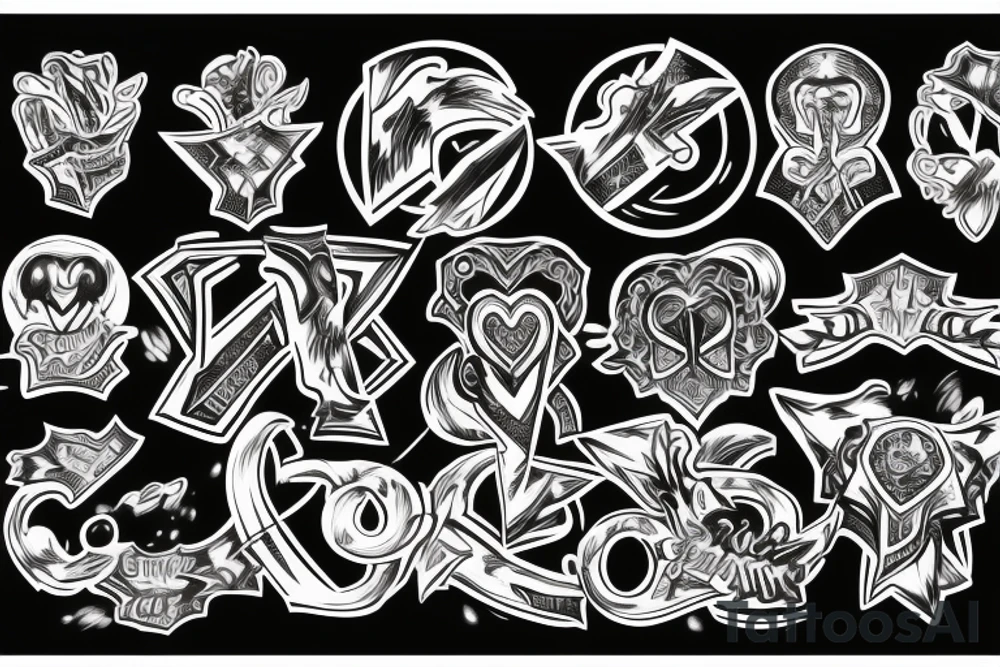 ILUMINADO word over chest like a cloack tattoo idea