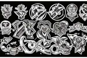 ILUMINADO word over chest like a cloack tattoo idea