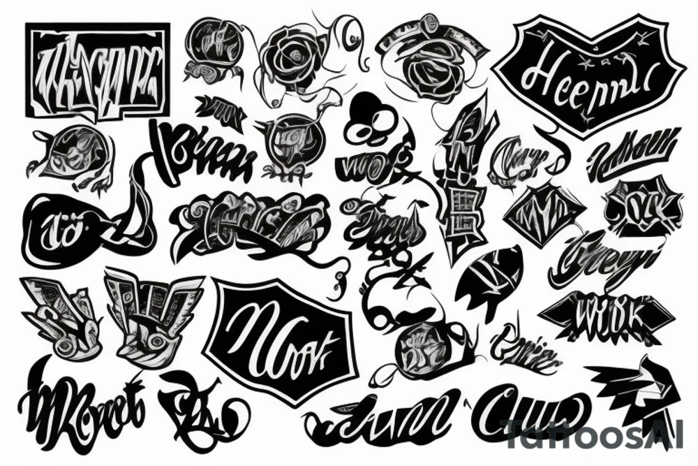 ILUMINADO word over chest like a cloack tattoo idea