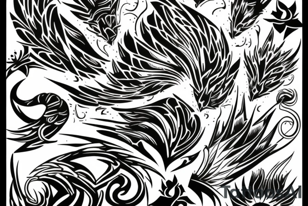 Phoenix tattoo idea