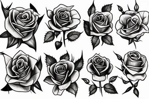 rose and thorns tattoo idea