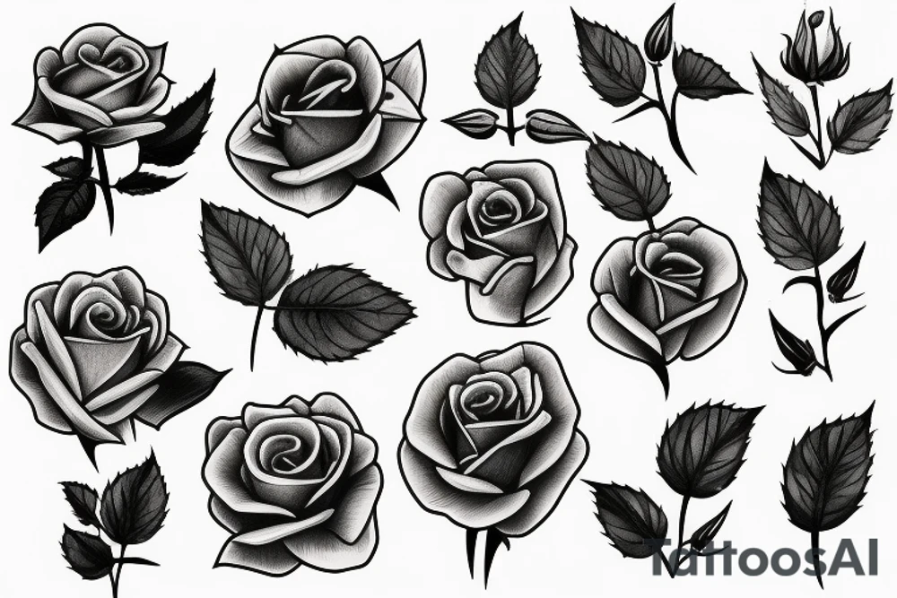 rose and thorns tattoo idea