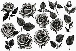 rose and thorns tattoo idea