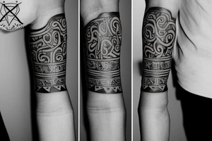 Armlet tattoo with my name Akhil tattoo idea