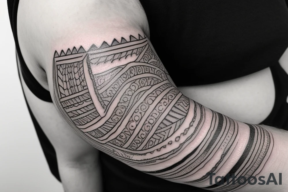 Armlet tattoo with my name Akhil tattoo idea