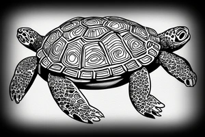 terrapin station turtle in god tattoo idea