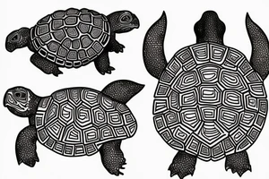 terrapin station turtle with god and devil tattoo idea
