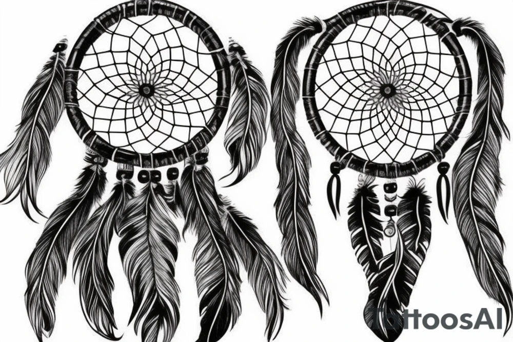 Dream catcher horse tattoo idea