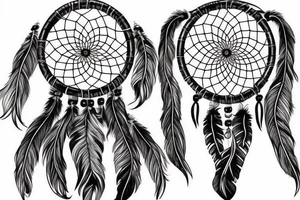 Dream catcher horse tattoo idea
