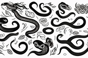 pretty girl with snake tattoo idea