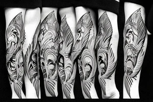 caribbean theme tattoo idea