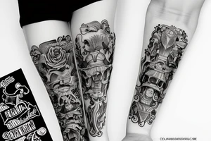 Long Ride with  truck tattoo idea