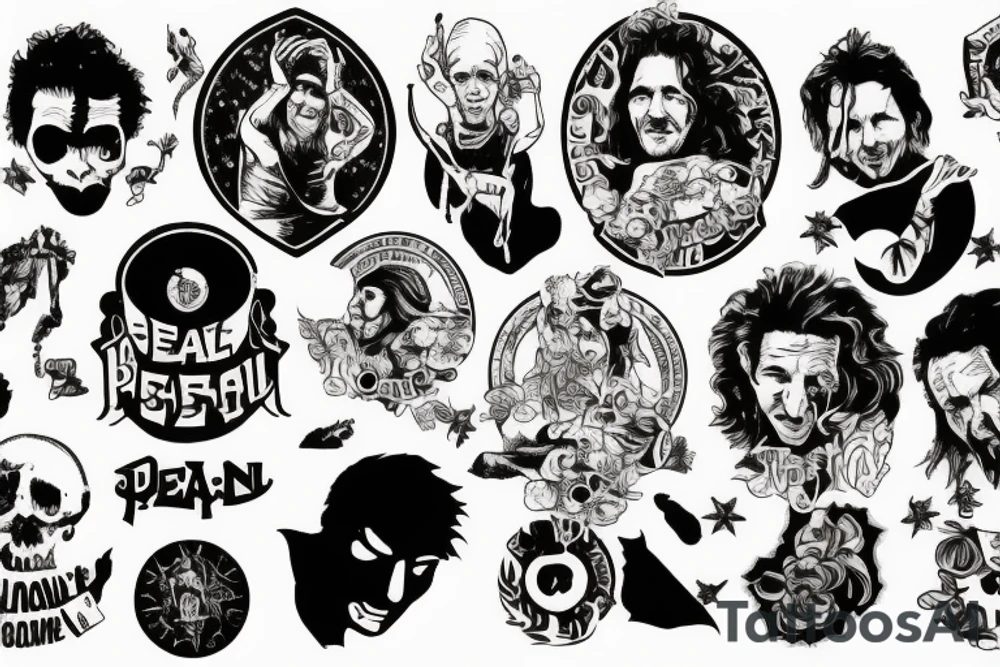 Pearl jam poster tattoo idea
