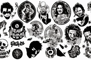 Pearl jam poster tattoo idea