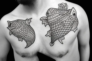 Shark in a Hat tattoo idea