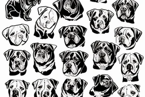 Rottweiler ice cream tattoo idea