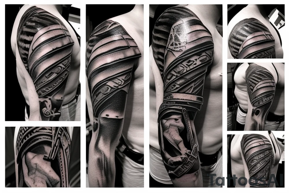 Spartan warrior tattoo idea