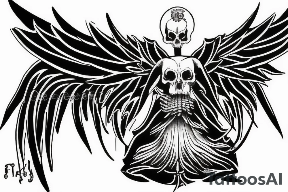 Angel of death tattoo idea