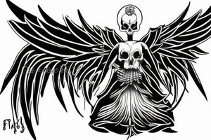 Angel of death tattoo idea