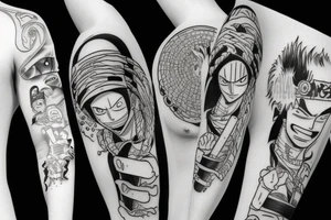 zoro one piece tattoo idea