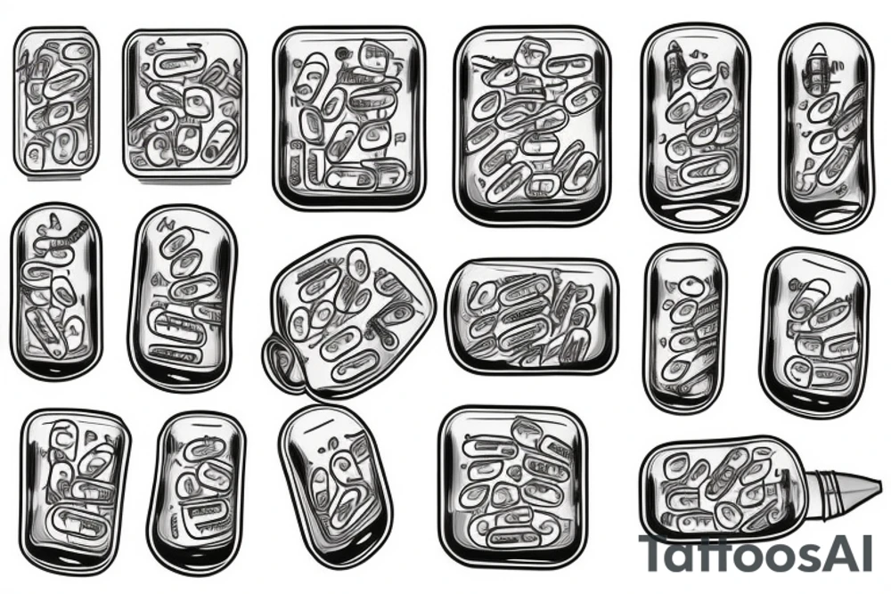 epilepsy pills tattoo idea
