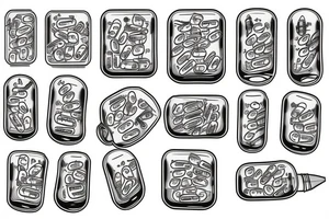 epilepsy pills tattoo idea