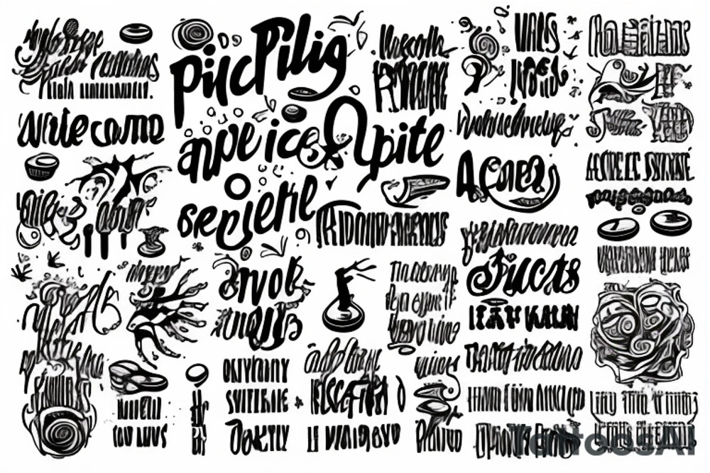 pills epilepsy words tattoo idea