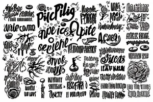 pills epilepsy words tattoo idea