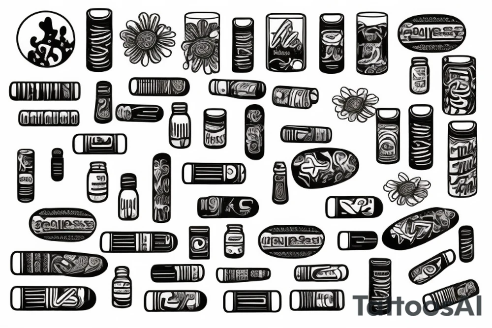 pills epilepsy tattoo idea