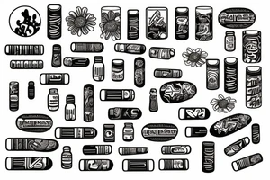 pills epilepsy tattoo idea