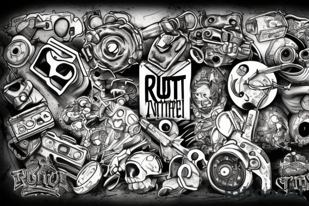 Rust video game tattoo tattoo idea