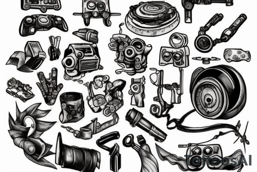 Rust video game tattoo tattoo idea