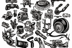 Rust video game tattoo tattoo idea