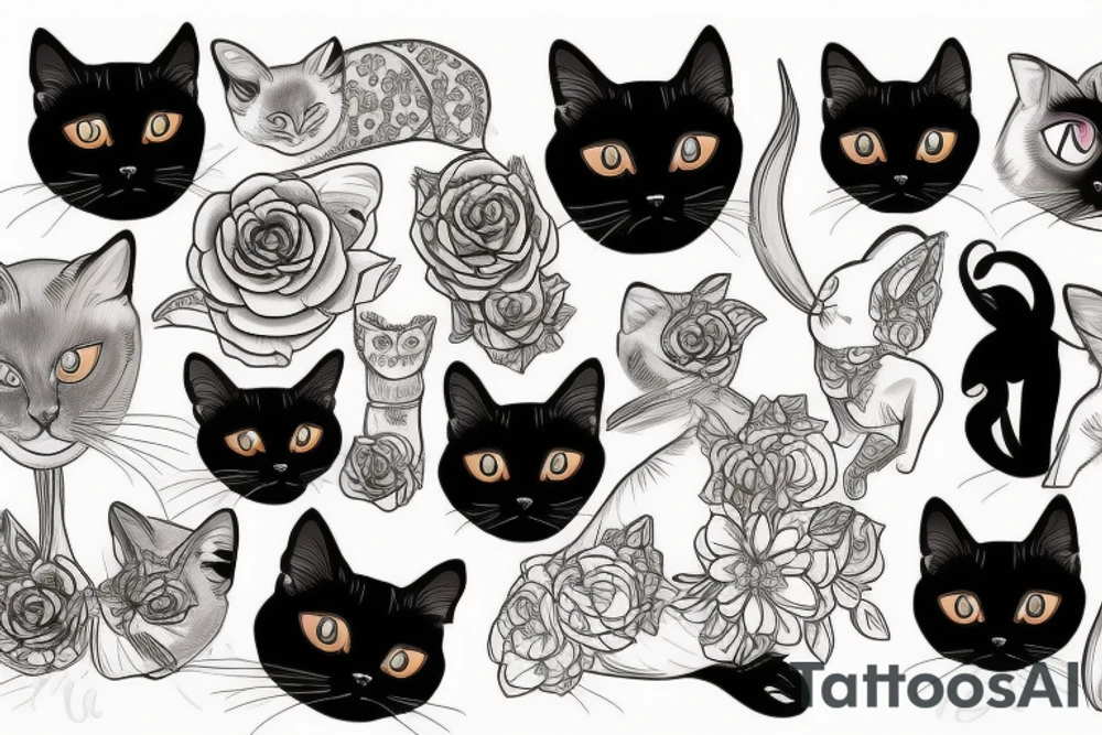 a siamese cat tattoo idea